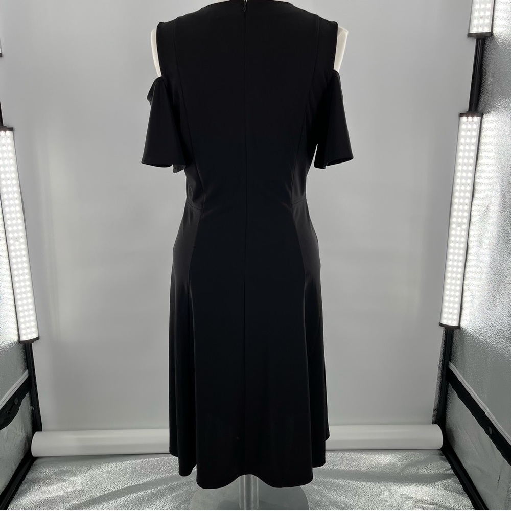 The Limited Dress Cold Shoulder Black Medium Stretch and Shimmer - Picture 6 of 9